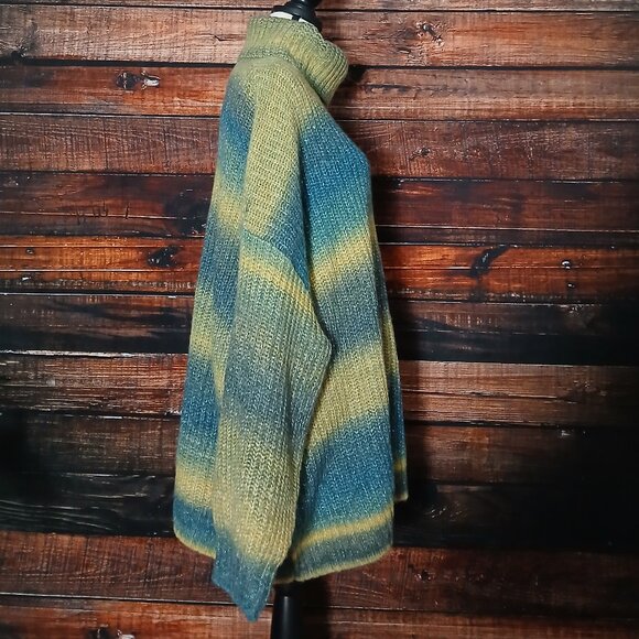 NWT Old Navy Sweater 4X Turtleneck Soft Ombre Space Dye Crochet Knit - Picture 6 of 10